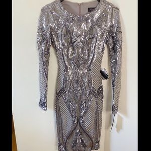 Aqua Sequin Dress